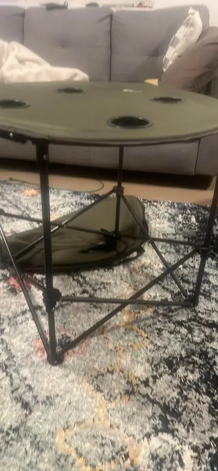 Uline Folding Camping Table with Cup Holders - photo 2