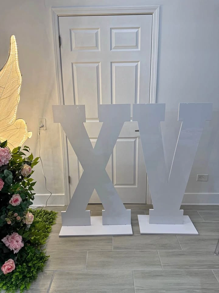 4ft NEW Acrylic set of XV or numbers 15