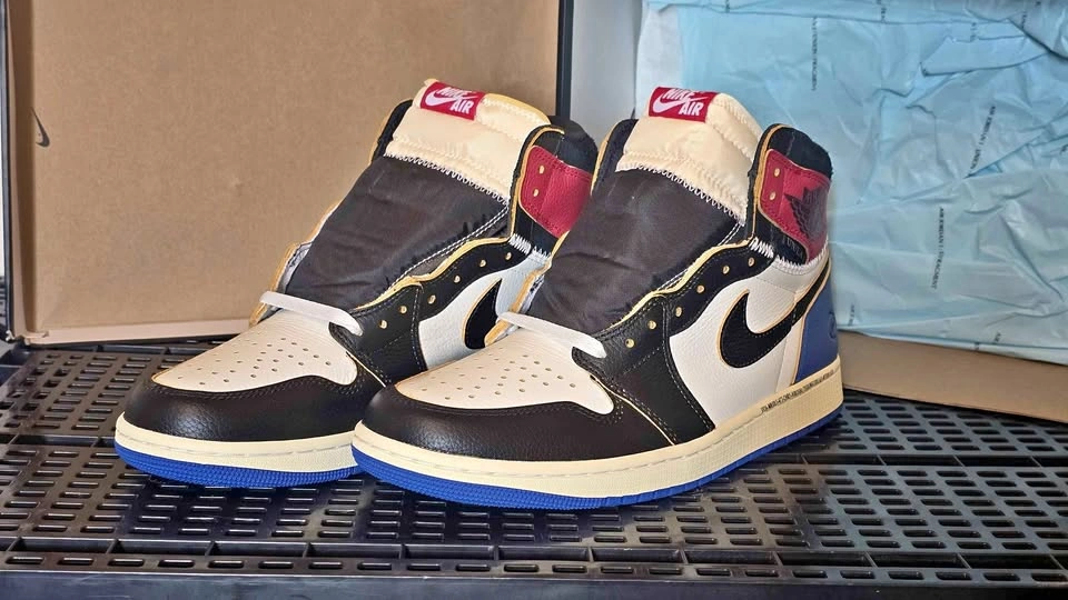 Size 10 Union x Fragment x Air Jordan 1 Varsity Red/Sport Royal