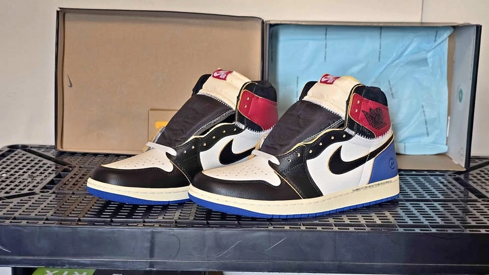 Size 11 Union x Fragment x Air Jordan 1 Varsity Red/Royal