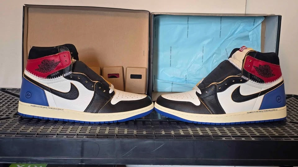 Size 11 Union x Fragment x Air Jordan 1 Varsity Red/Royal - photo 2