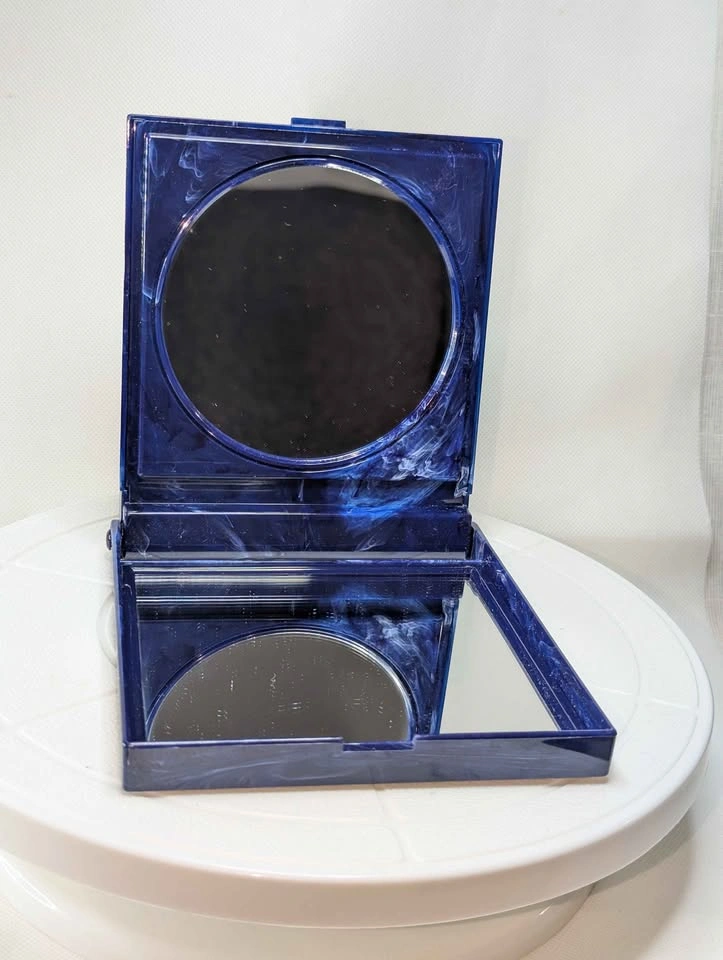 Estée Lauder Blue Marbled Acrylic Compact Mirror - photo 2
