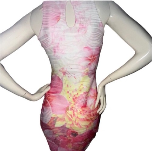 Lipsy 🍋🌺 Lemon and Pink Tropical Summer Dress - photo 2