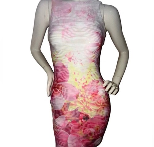 Lipsy 🍋🌺 Lemon and Pink Tropical Summer Dress - photo 3