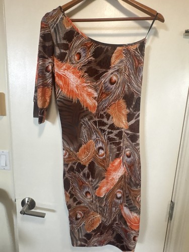 Seduction Peacock Print Dress L - photo 3