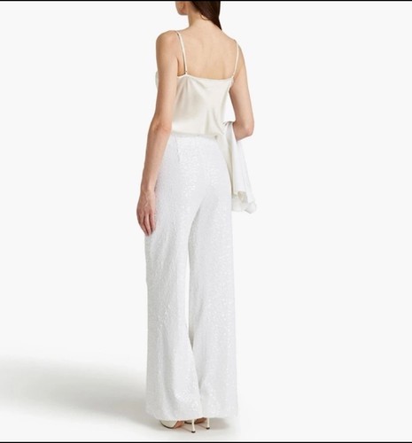 NWT Badgley Mischka white sequin Trousers - photo 3
