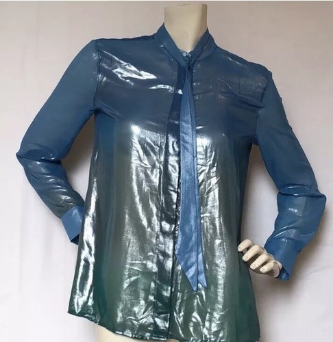 Imperial Shimmering Blue Green Blouse S - photo 2