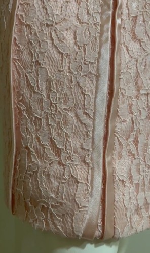 Veni Infantino For Ronald Joyce Light Pink Lace Dress Small - photo 2