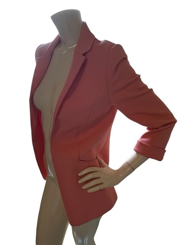 Wallis Peach Pink Blazer With Silver Buttons US 6 - photo 4