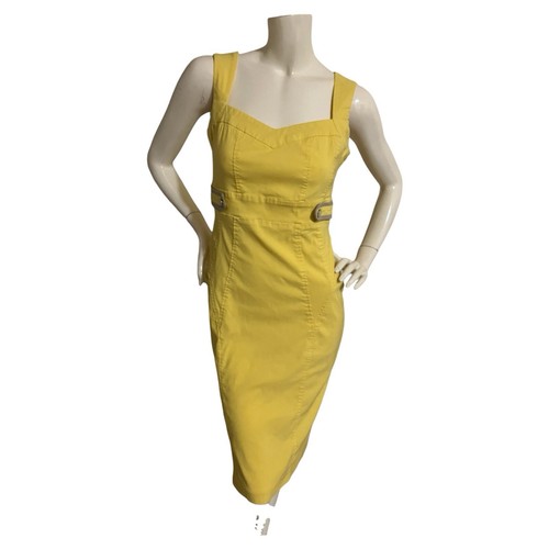 Star By Julien McDonald Buttercup Yellow Stretchy Pencil Dress U - photo 2