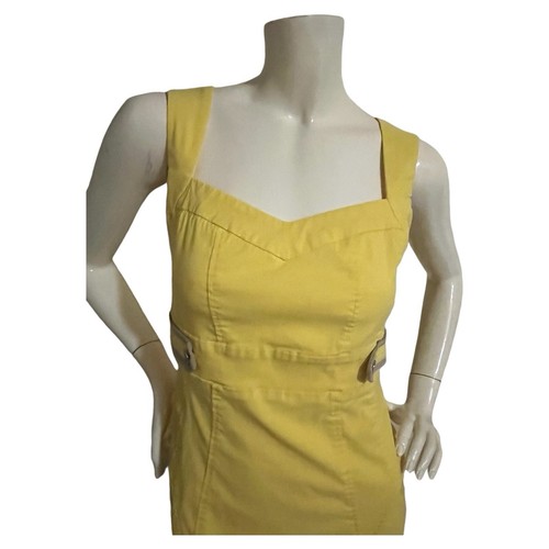 Star By Julien McDonald Buttercup Yellow Stretchy Pencil Dress U - photo 3