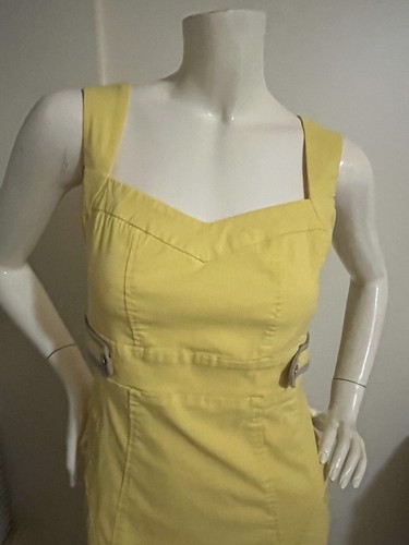 Star By Julien McDonald Buttercup Yellow Stretchy Pencil Dress U - photo 5