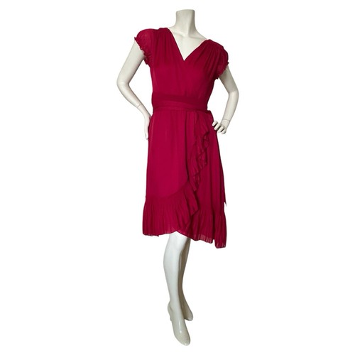 Coast Cherry Red Ruffle Tiered Dress US 8 - photo 2