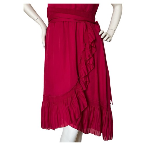 Coast Cherry Red Ruffle Tiered Dress US 8 - photo 3