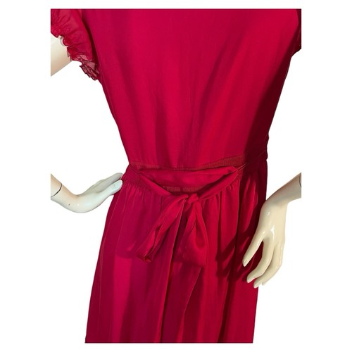 Coast Cherry Red Ruffle Tiered Dress US 8 - photo 4