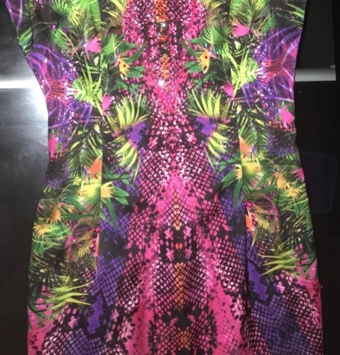 Genese London Tropical Crystal Embellished Snake Print Dress - photo 5