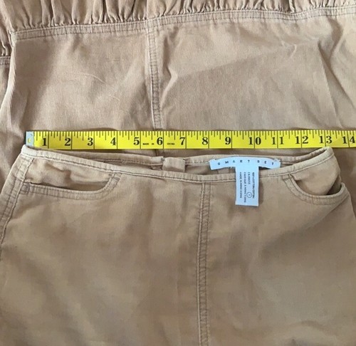 Vintage Ruffle Corduroy Tan Skirt XS-S - photo 4