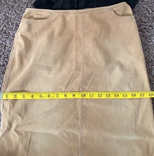 Vintage Ruffle Corduroy Tan Skirt XS-S - photo 5