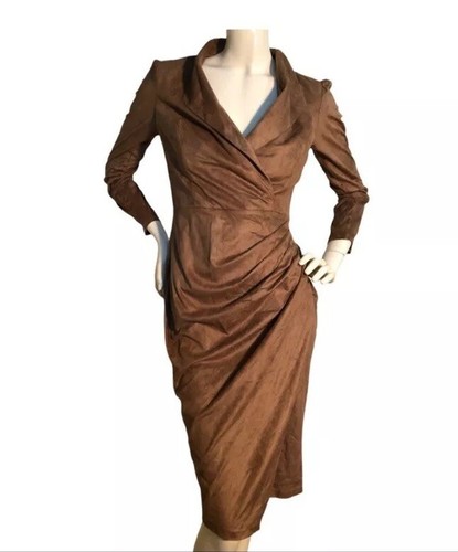 GENESE Faux Suede Dress US 6