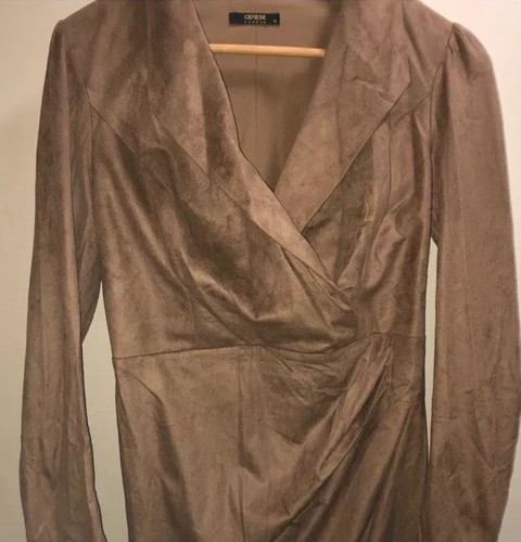 GENESE Faux Suede Dress US 6 - photo 3