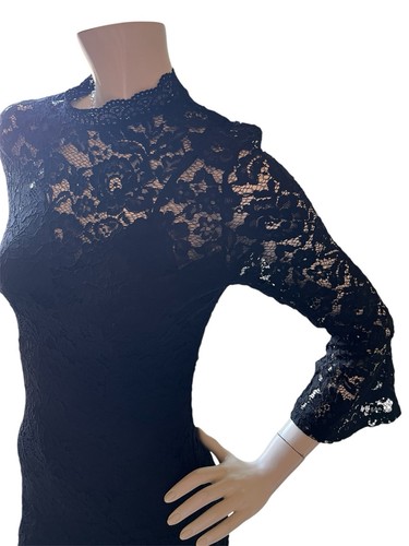 Black Lace Dress 3/4 Sleeves US 8 - photo 5