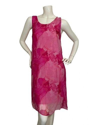 Rosemarine Pink print airy flowy Dress