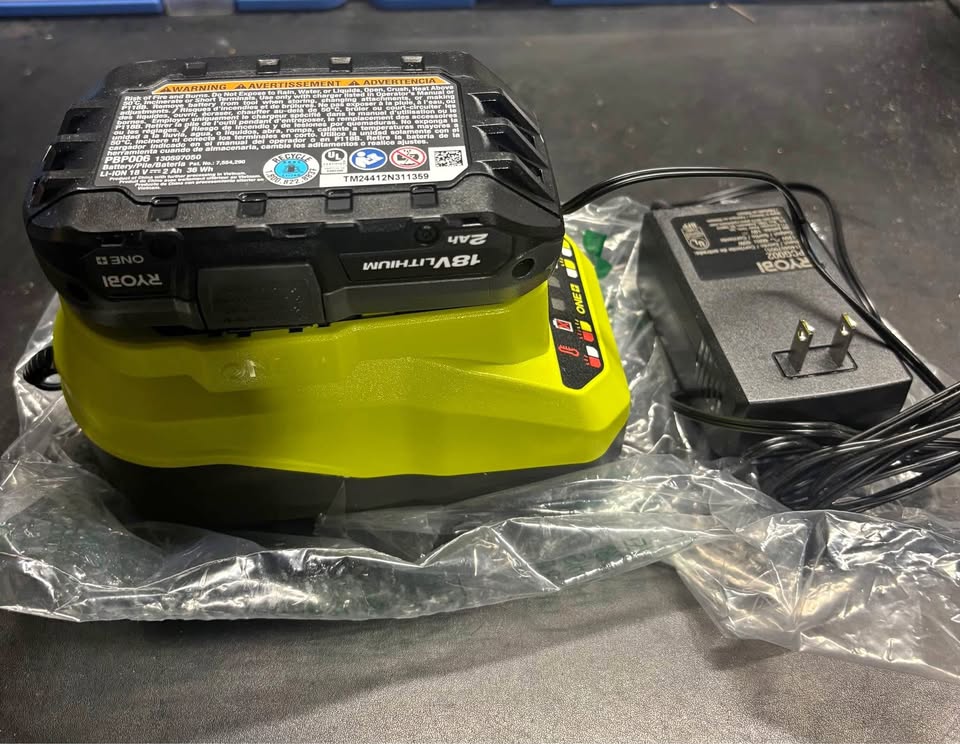 RYOBI charger and battery