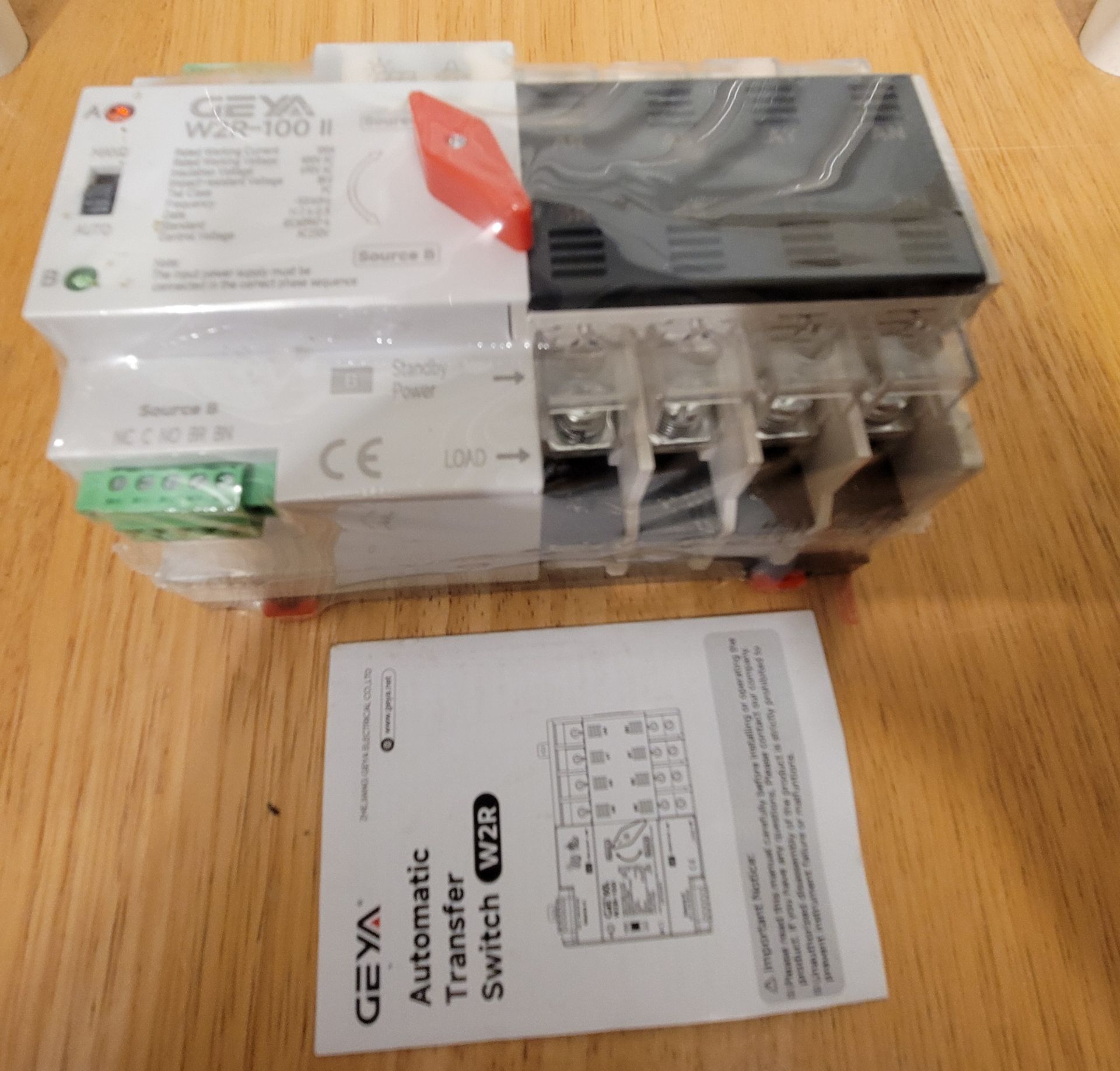 GEYA ATS PC Dual Power Automatic Transfer Switch 4Pole 100A