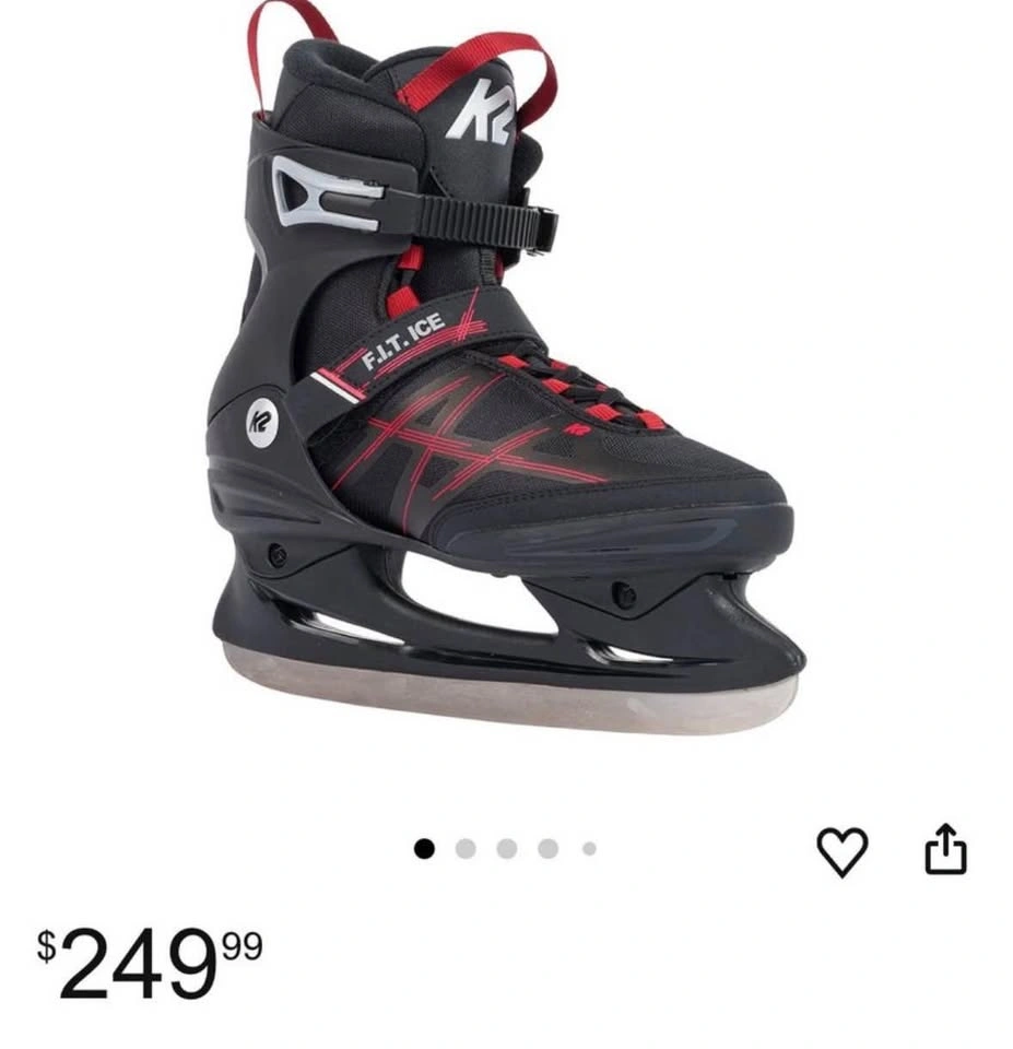 Gently used K2 Fit Ice skates with hockey blades - photo 5