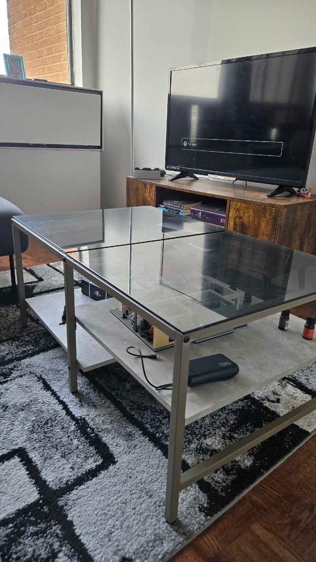 Glass Top Coffee Table - photo 2