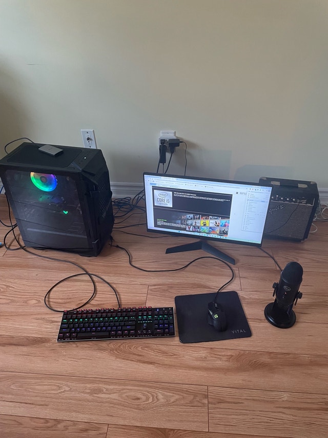 TUF Gaming PC Prebuilt + Mouse + Keyboard + Microphone