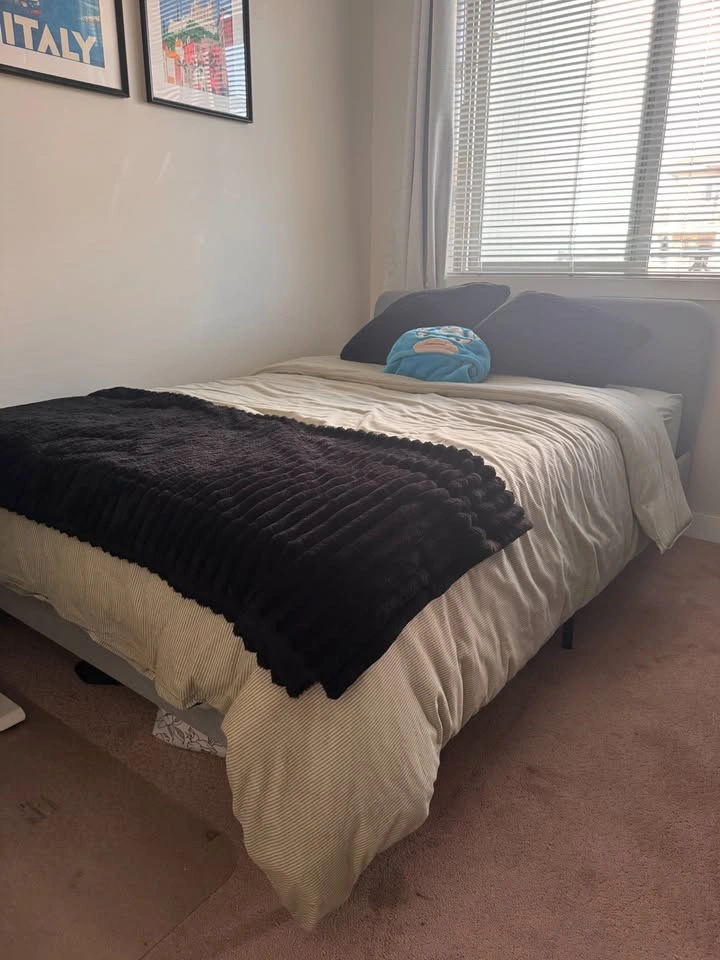 Queen Upholstered Bed Frame + Queen Mattress - photo 2