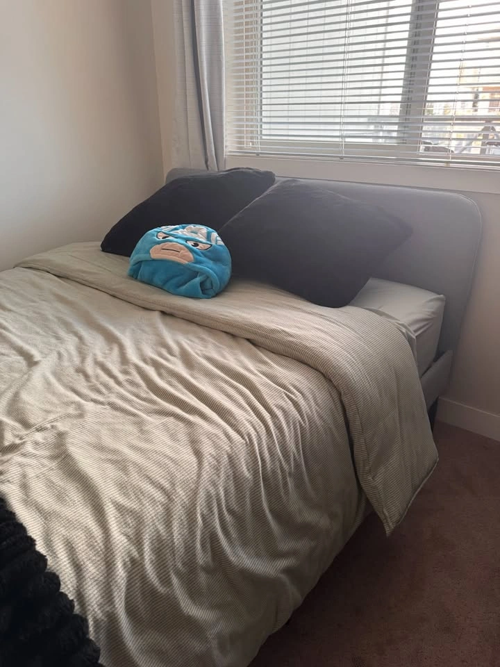Queen Upholstered Bed Frame + Queen Mattress - photo 3