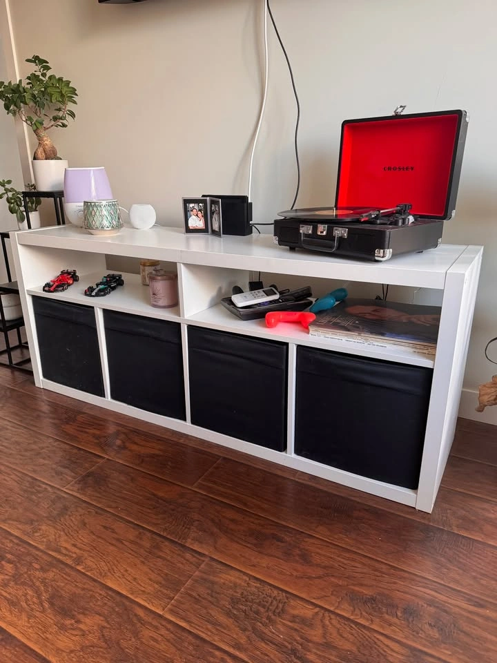 MUST GO MOVING SALE - White TV Stand | - photo 2