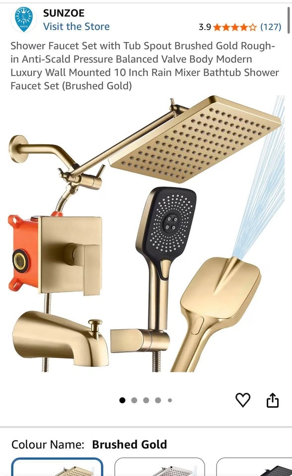 SUNZOE Shower Head Set with Tub Spout - photo 3