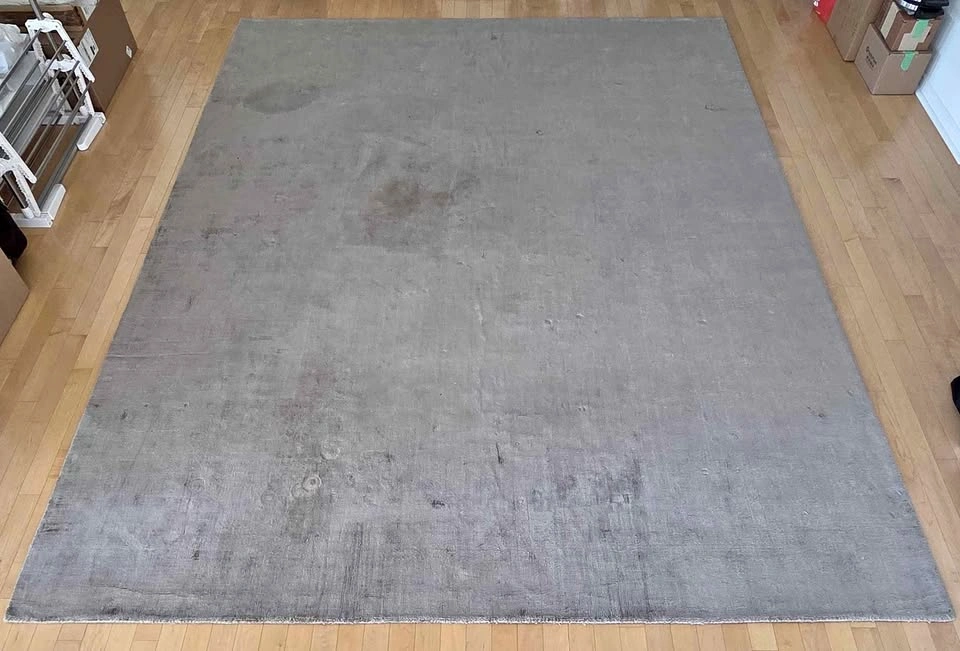 8x10 Light Gray Velvet Soft Rug