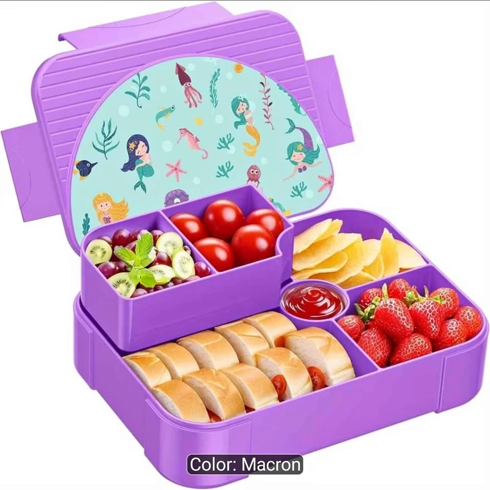 Mermaid space theme Large Capacity Printed Lunch Box