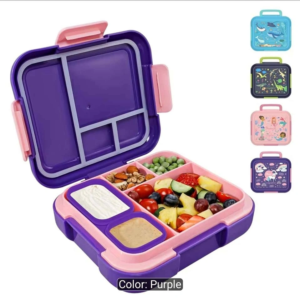 Bento Box - Large 4.8 Cups Lunch Box with 4 Compartments