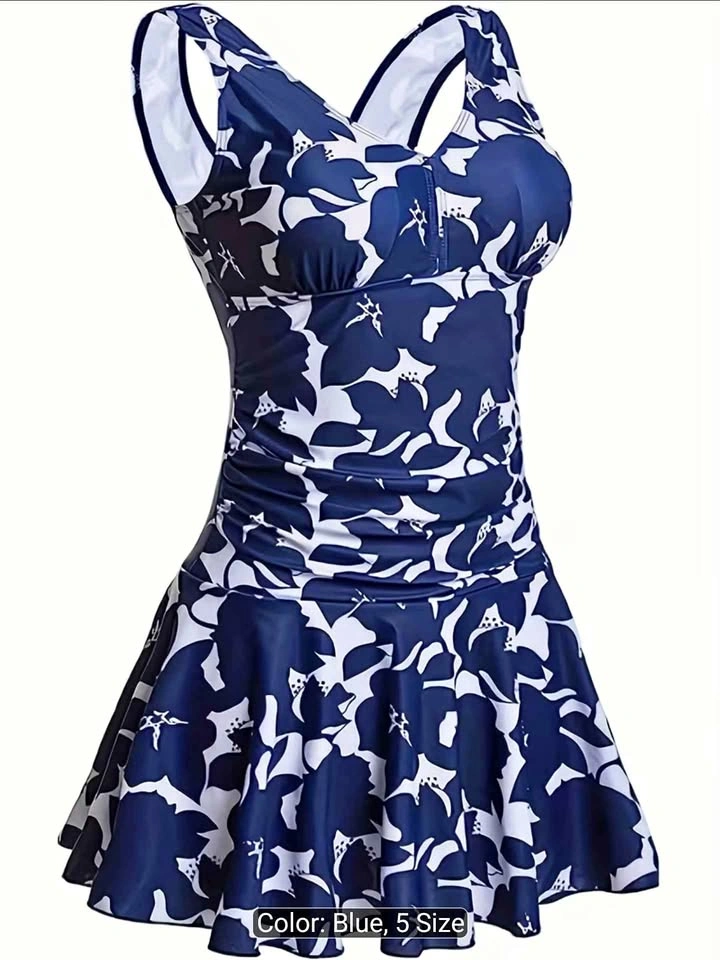 Women's Modest Skirted Tankini Swimsuit - Tummy Control