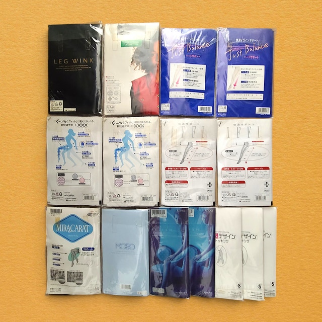 Japanese Pantyhose Lot (18 Pairs) - Brand New, Unused, Size M-L - photo 2