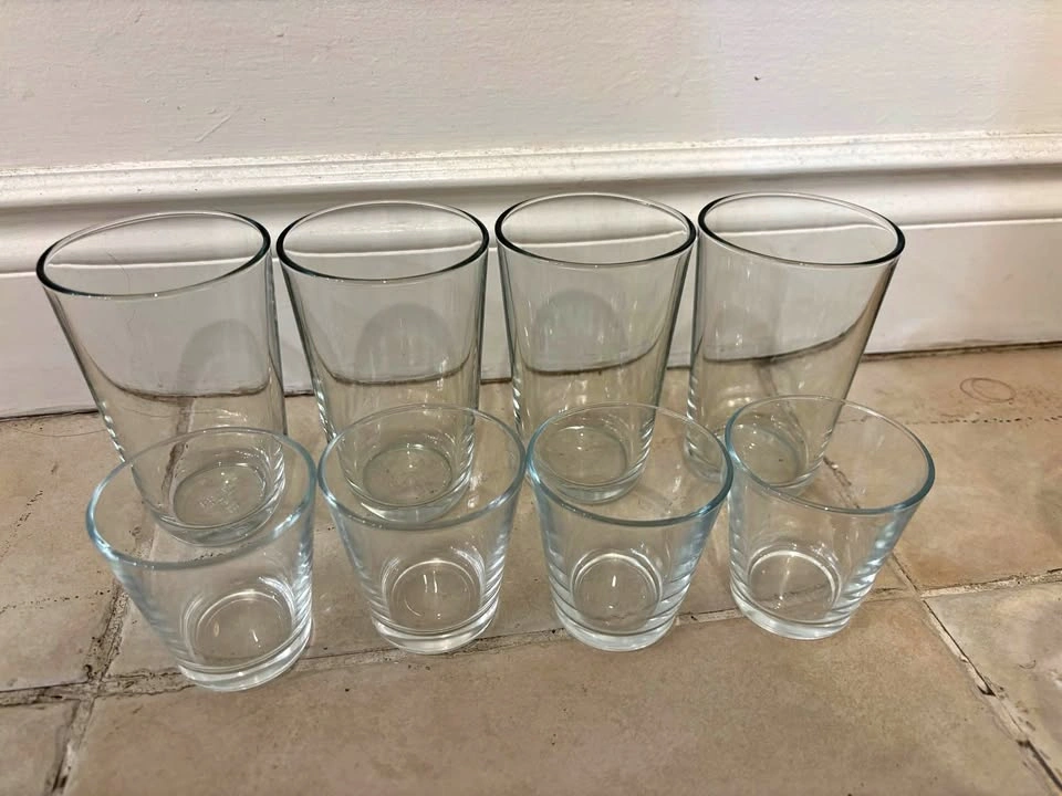 MOVING SALE Assorted Glassware, Mugs, and Tumbler Set