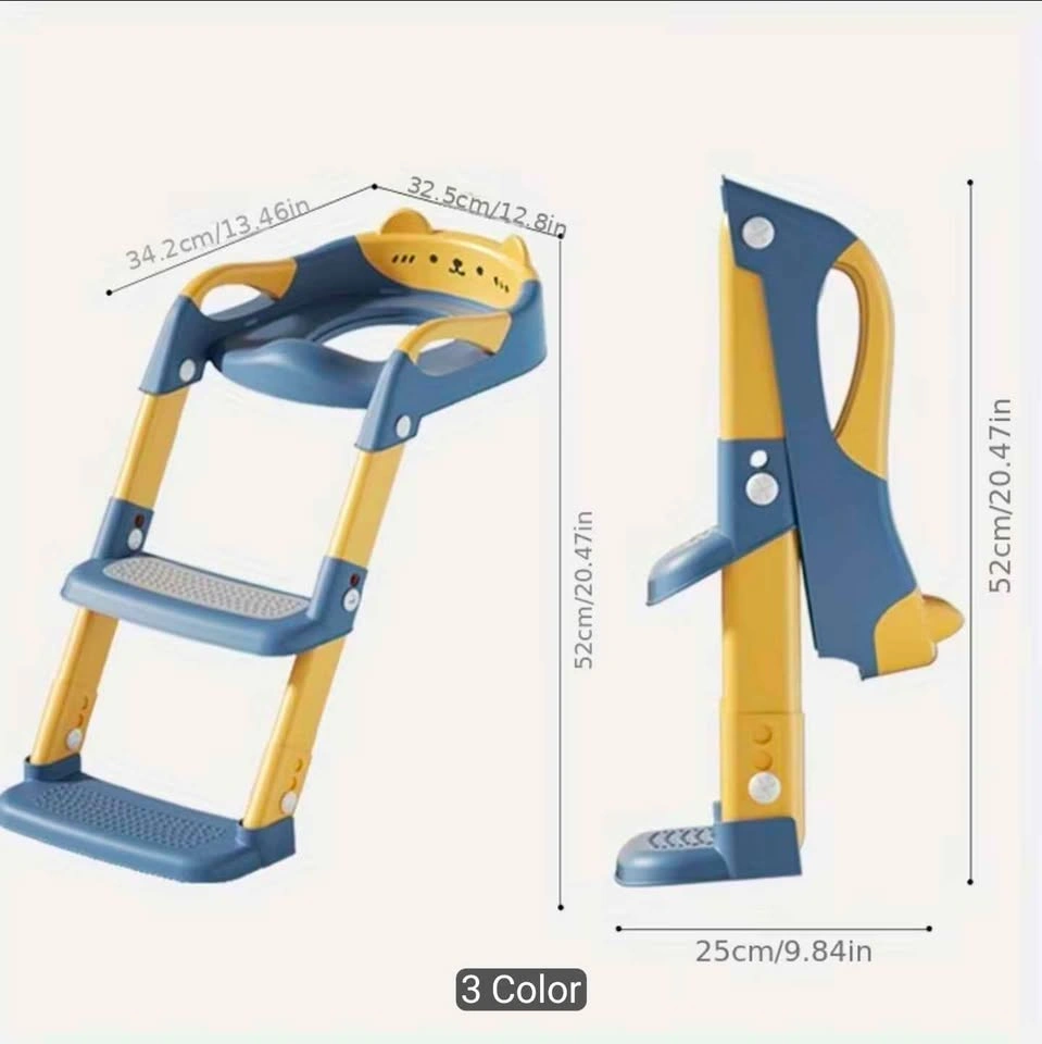 3-in-1 Folding Toddler Toilet Training Ladder Seat - photo 4