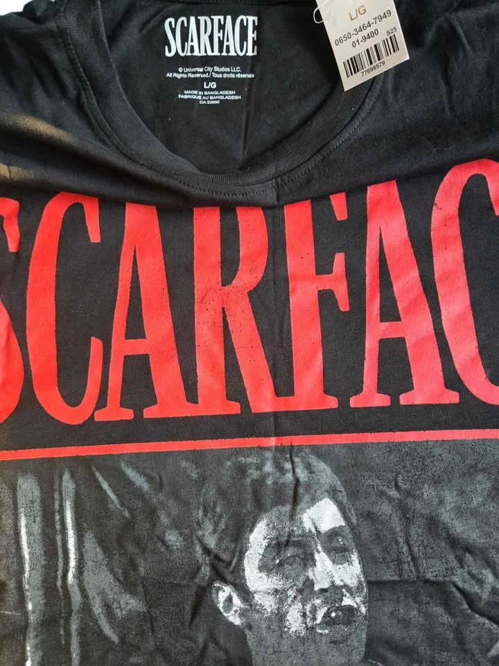 Scarface Movie Graphic Tee Black Tony Montana Vintage-Style T-Sh - photo 4