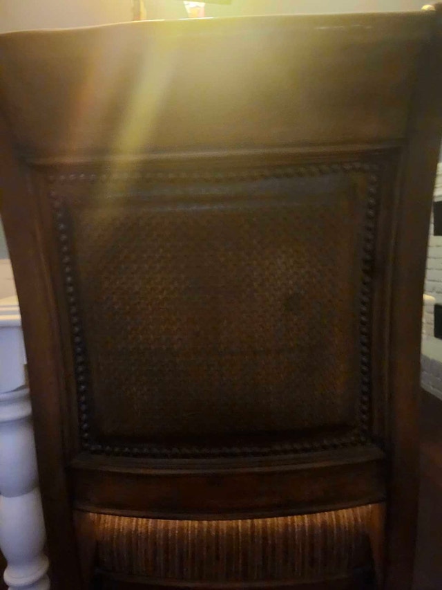 brown and cushioned wooden dining chair - photo 5