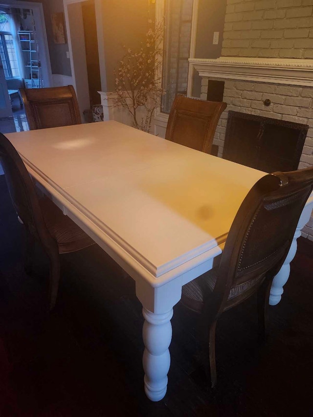 wooden dining table