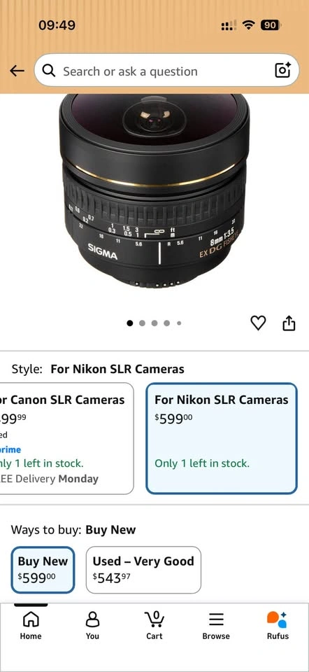 Sigma 8mm Fisheye Nikon - photo 4