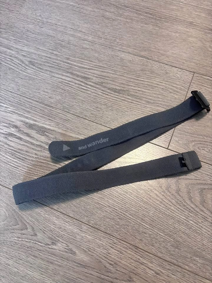 and wander Grey Webbing Belt