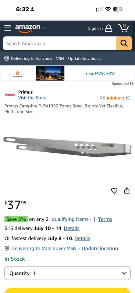 Primus Campfire Tongs - photo 3