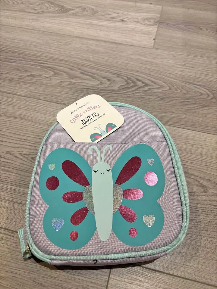 Pottery barn kids butterfly lunch bag - brand new