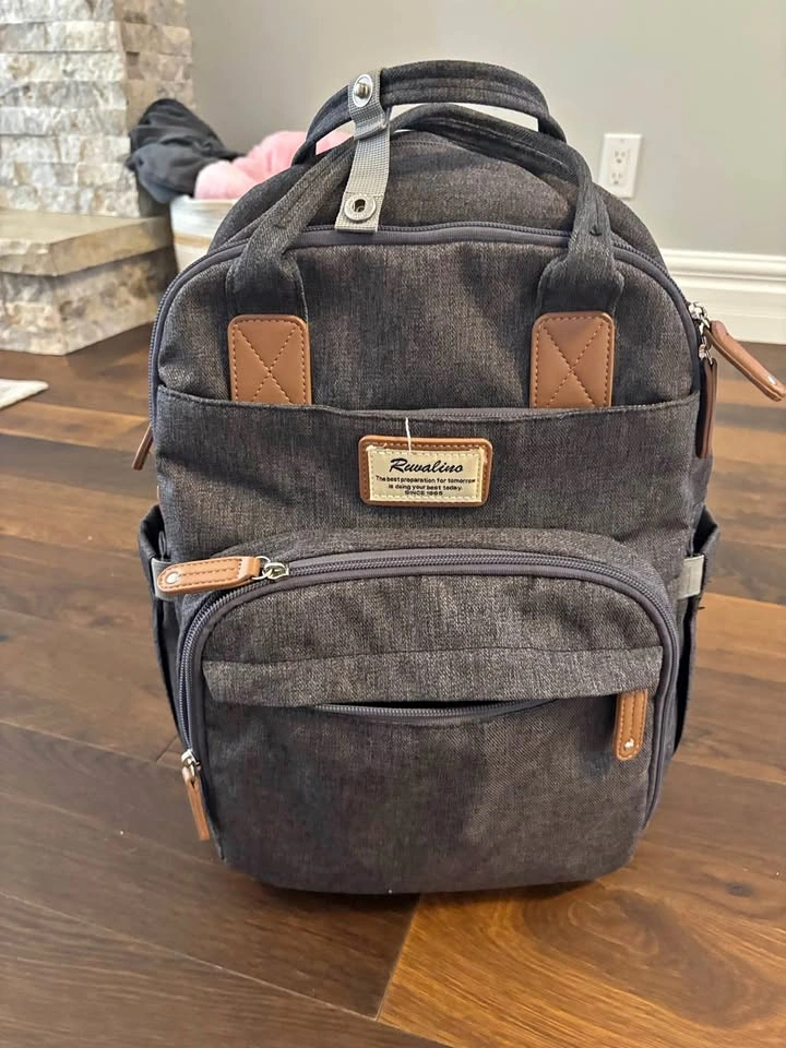 Ruvalino diaper bag - grey